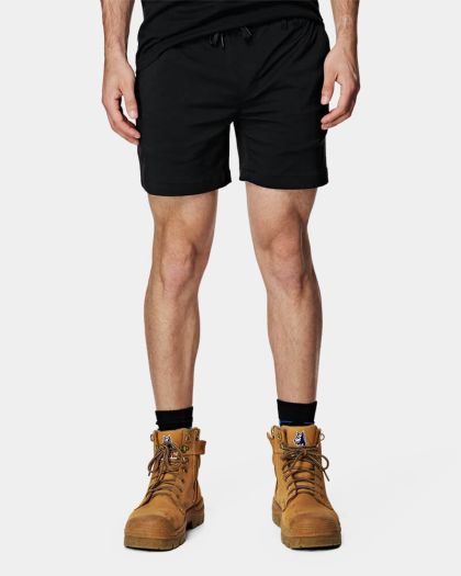 Elwood Elastic Waist Light Short - Black