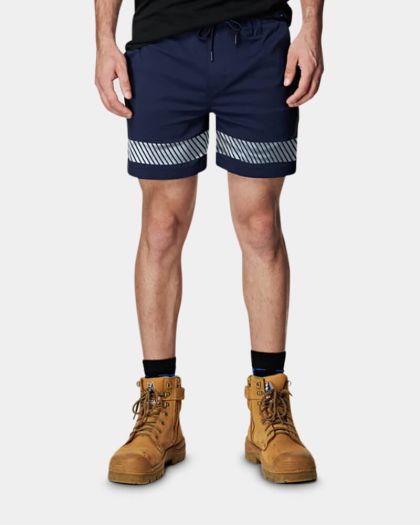 Elwood Reflective Elastic Light Short - Navy