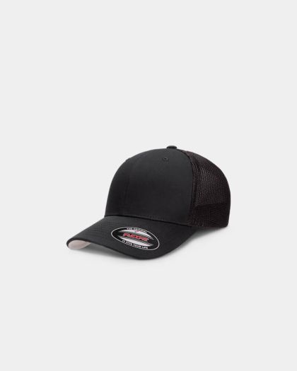 Flexfit Trucker Mesh Cap - Black