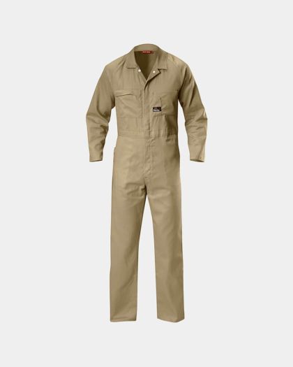 Hard Yakka Lightweight Cotton Drill Coverall - Khaki