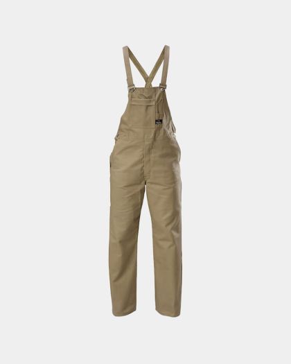 Hard Yakka Bib & Brace Cotton Drill Overall - Khaki