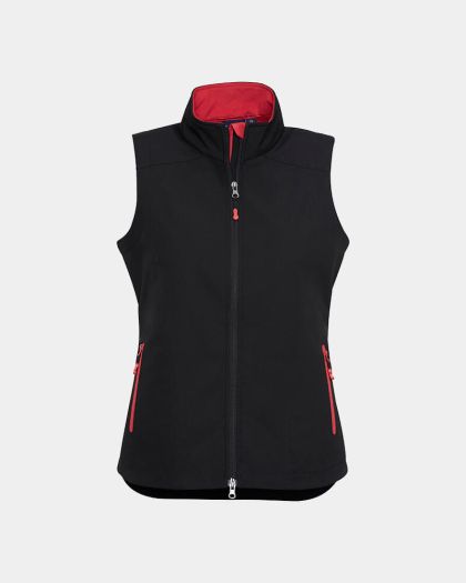 Biz Collection Women's Geneva Vest - Black/Red