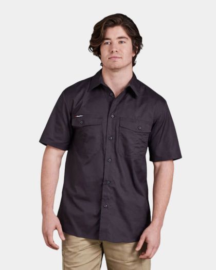 King Gee Workcool 2 Short Sleeve Shirt - Charcoal