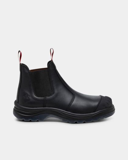 King Gee Tradie Elastic Sided Safety Boot - Black