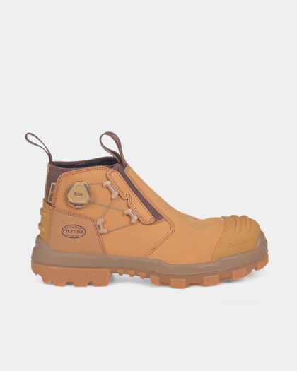 Oliver Elastic Sided BOA Safety Boot - Wheat
