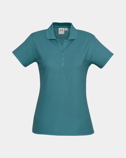 Biz Collection Women's Crew Polo - Teal