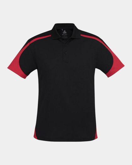 Biz Collection Talon Polo - Black/Red