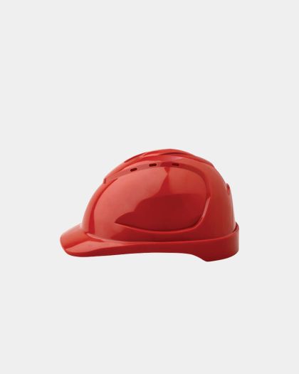 Pro Choice V9 Vented Hard Hat with Pushlock Harness - Red