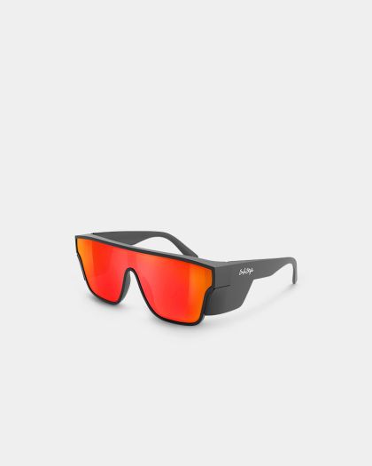 SafeStyle Primes Reflectors Red Safety Glasses - Matte Black