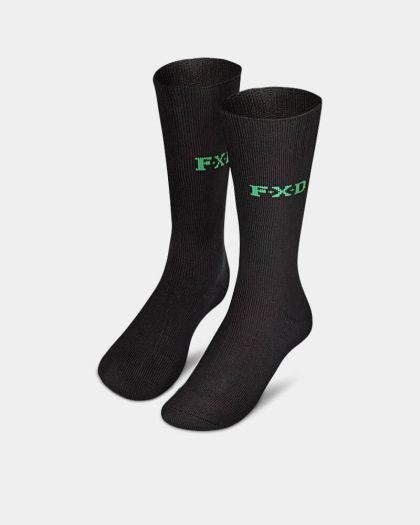 FXD SK-5 Bamboo Work Socks - 2 Pack - Black