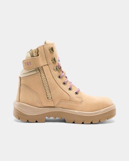 Steel Blue Women's Southern Cross Zip Sided Safety Boot - Sand