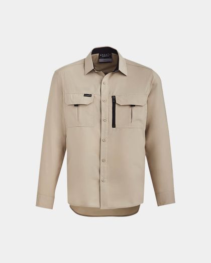 Syzmik Outdoor Long Sleeve Shirt - Sand