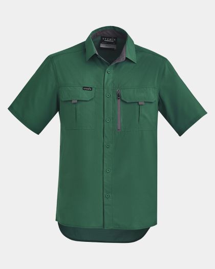 Syzmik Outdoor Short Sleeve Shirt - Green
