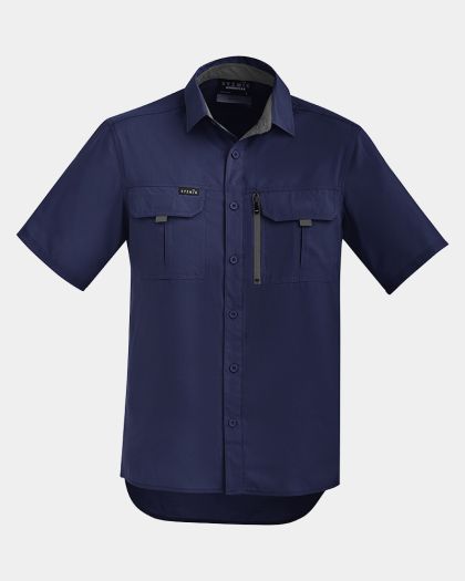 Syzmik Outdoor Short Sleeve Shirt - Navy