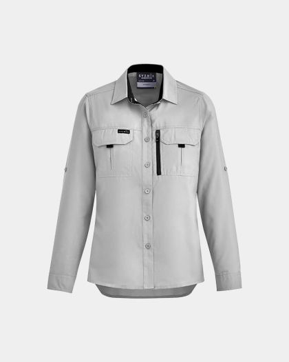 Syzmik Women's Outdoor Long Sleeve Shirt - Stone