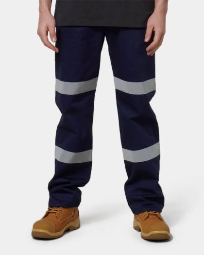 Hard Yakka Reflective Trouser - Navy