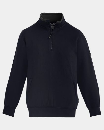 Syzmik 1/4 Zip Brushed Fleece Pullover - Navy