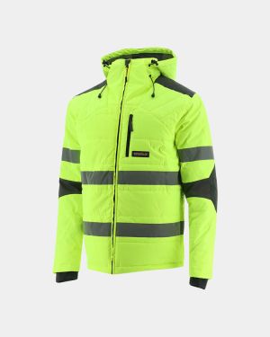 CAT Hi Vis Triton Taped Insulated Hooded Jacket