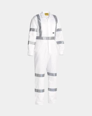 Bisley 3M Taped Drill Coverall - White