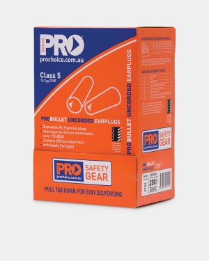Pro Choice ProBullet Disposable Uncorded Earplugs - 200 Pack