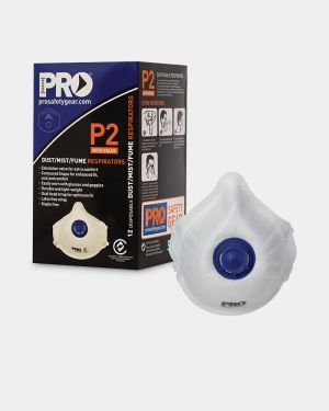 Pro Choice Dust Mask Respirator P2 with Valve - 12 Pack