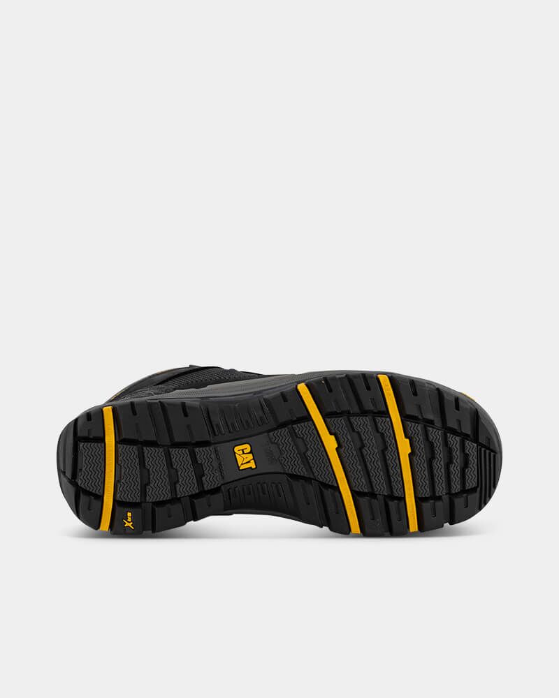 CAT Convex Zip Sided Safety Boot - Black