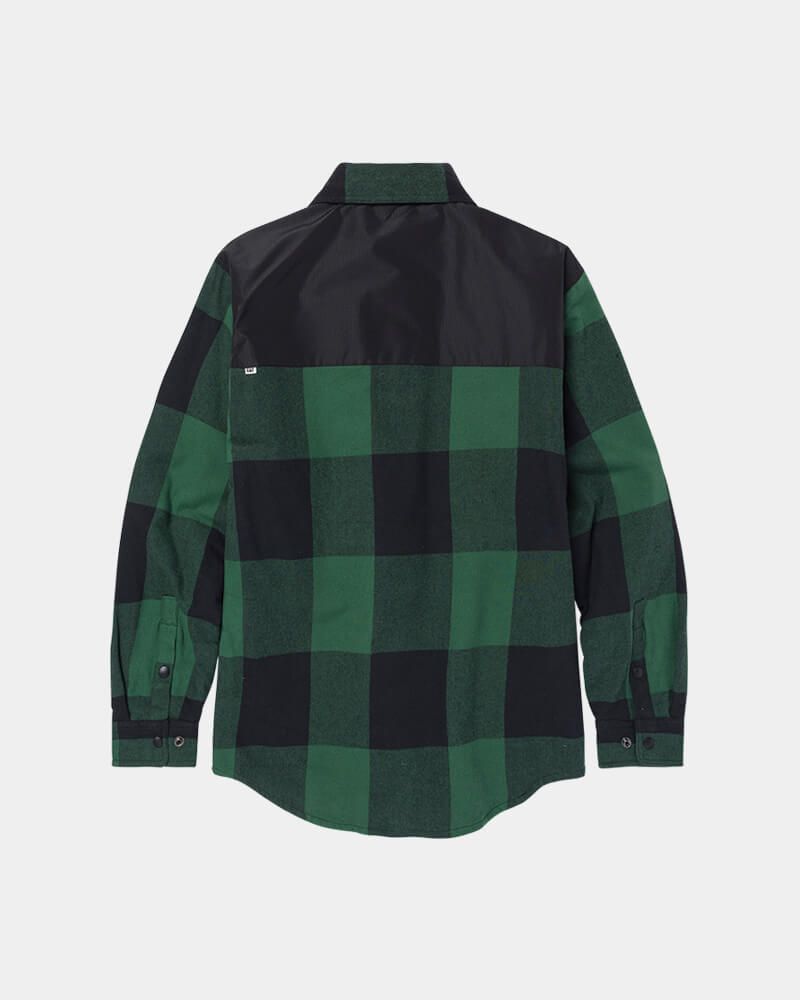 CAT Block Check Insulated Shirt Jacket - Pine Needle/Black