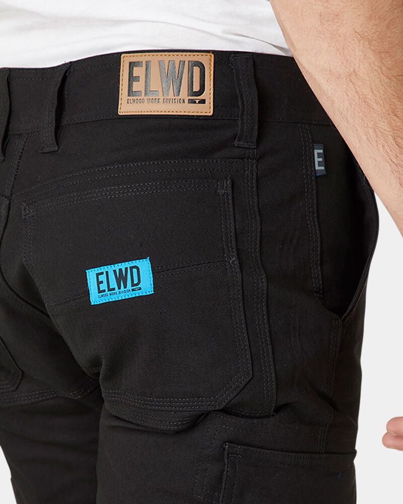 Elwood Skinny Fit Work Trousers Mens Men's Elwood Reflective