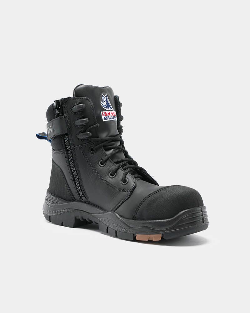 Steel Blue Torquay Zip Sided Safety Boot