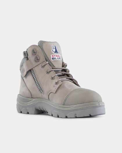 Steel Blue Parkes Scuff Zip Sided Safety Boot - Granite