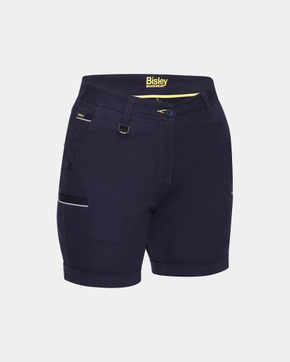 Bisley Women's Mid Rise Stretch Short - Navy