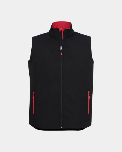 Biz Collection Geneva Vest - Black/Red