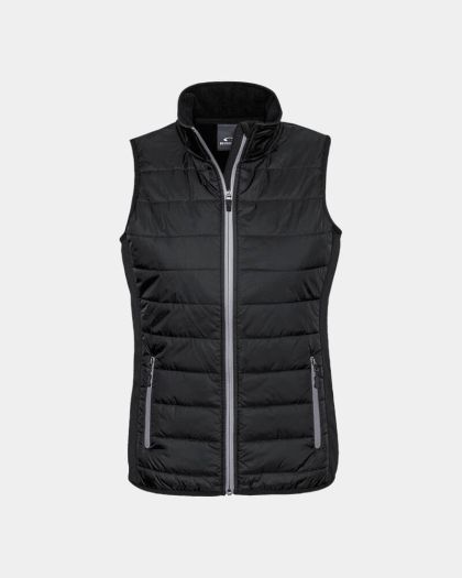 Biz Collection Women's Stealth Tech Vest - Black/Silver Grey