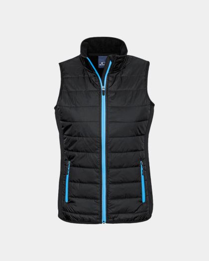 Biz Collection Women's Stealth Tech Vest - Black/Cyan