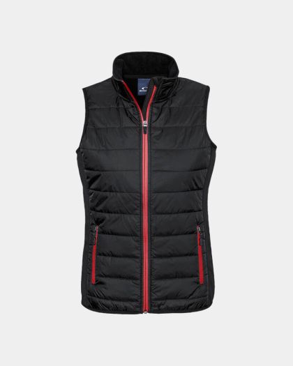 Biz Collection Women's Stealth Tech Vest - Black/Red