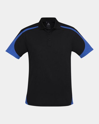 Biz Collection Talon Polo - Black/Royal