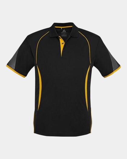 Biz Collection Kids Razor Polo - Black/Gold