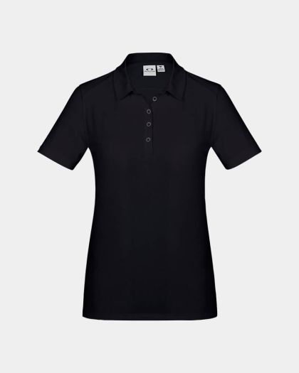 Biz Collection Women’s Aero Polo - Solid Black