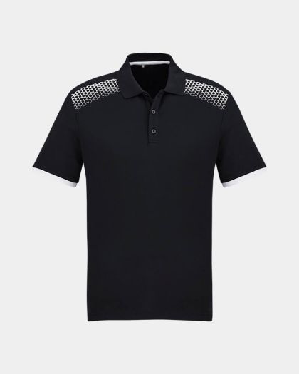 Biz Collection Galaxy Polo - Black/White