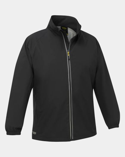 Bisley Packable Lightweight Ripstop Rain Jacket - Black