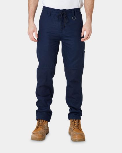 Elwood Elastic Waist Pant - Navy