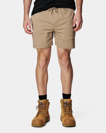Elwood Elastic Waist Light Short - Stone