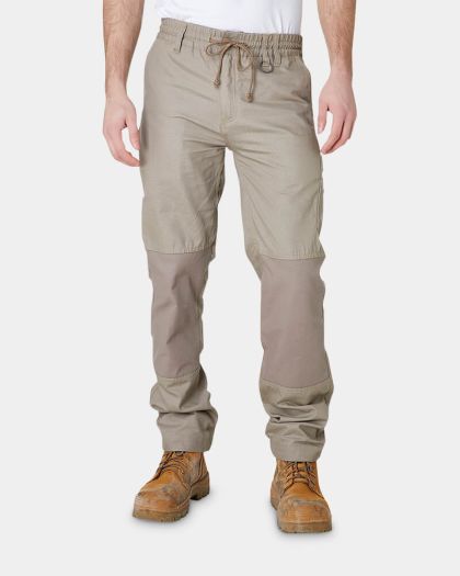 Elwood Elastic Waist Pant - Stone