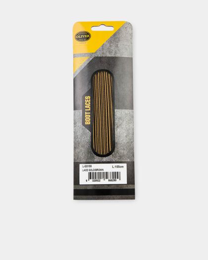 Oliver 155cm Boot Laces - Gold/Brown