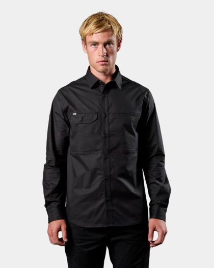 FXD LSH-3 Vented Tech Long Sleeve Shirt - Black