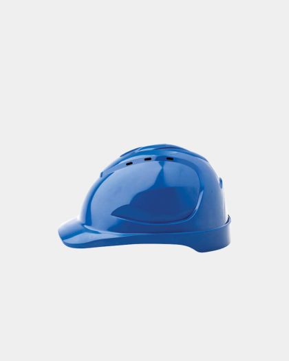 Pro Choice V9 Vented Hard Hat with Pushlock Harness - Blue