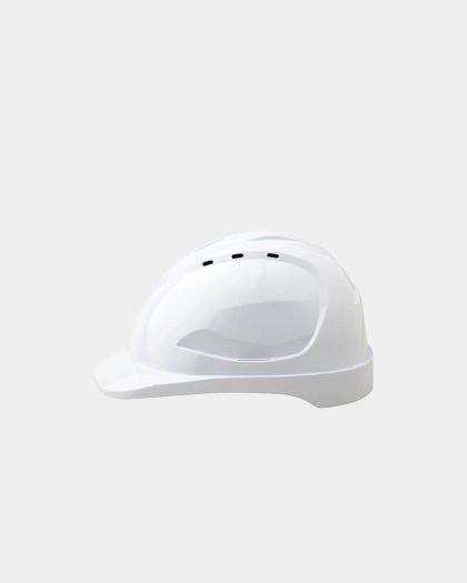Pro Choice V9 Vented Hard Hat with Pushlock Harness - White