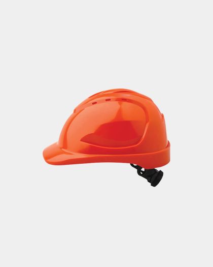 Pro Choice V9 Hard Hat with Ratchet Harness - Orange