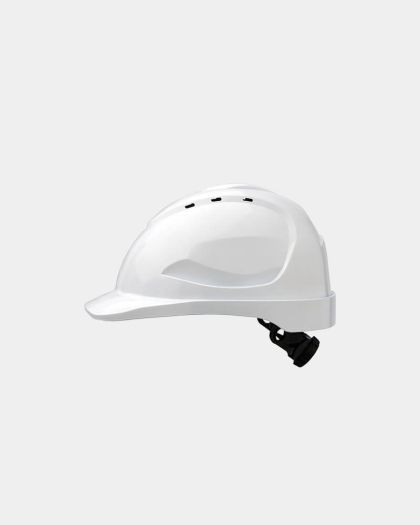 Pro Choice V9 Hard Hat with Ratchet Harness - White