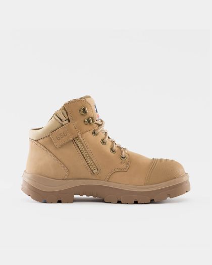 Steel Blue Parkes Scuff Zip Sided Safety Boot - Sand